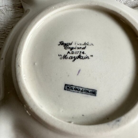 Vintage Royal Cauldon Mayfair 1774 England Dish Ashtray - Picture 9 of 9